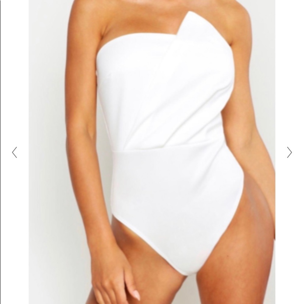 Boohoo strapless bodysuit